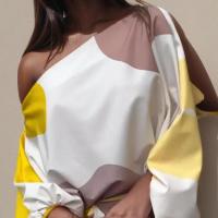 Conjunto de dos piezas de un solo hombro sexy para mujer, vestido de moda con mangas farol y volantes, tallas S M L, varios colores - details 3