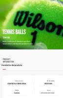 Pelotas de Tenis Wilson Oficiales para Entrenamiento Profesional - Bajo Rebote (Niños/Jóvenes) - Pack de 4 Unidades en Lata Sellada - details 0
