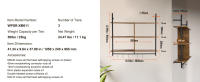 SucceBuy Estante para tuberías industriales, estantes de madera rústica para montaje en pared, estante de almacenamiento flotante para cocina, dormitorio, baño - details 5