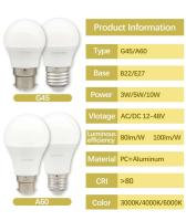 Bombilla LED de Baja Voltaje 10PCS E27 B22 DC AC 12V-85V Luz de Foco Cálida y Fría Sin Parpadeo - details 2