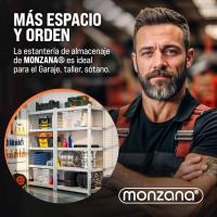 Estanterías Metálicas 5 Niveles Almacenamiento 170x75x30cm Carga máxima de 350kg Metal galvanizado - details 6