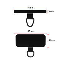Cordón Universal de Metal para Teléfono Correa de Acero Inoxidable para Móviles con Clips de Parche - details 0