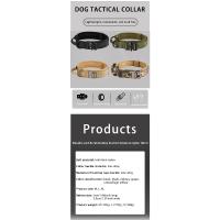 Collar táctico de nailon con hebilla de Metal para perro, Collar transpirable para entrenamiento de perros medianos y grandes, productos para mascotas al aire libre - details 0