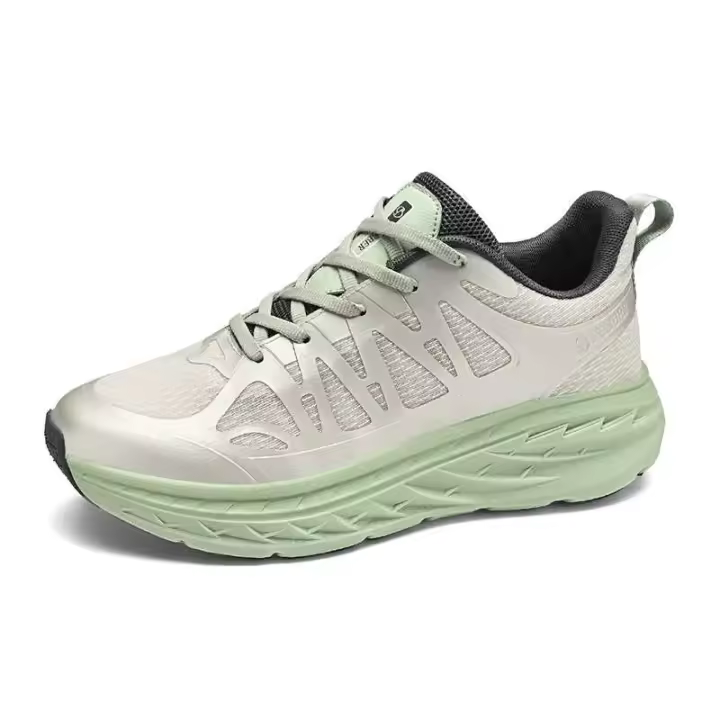 Nuevos zapatos para mujer, tacones altos, deportes cómodos, 2024 zapatos deportivos suaves para correr para mujer de alta calidad, marca Ins conocida - 1