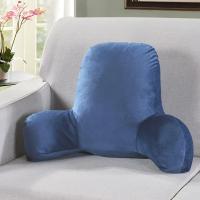 Cojín de respaldo con brazo para descanso de lectura soporte de cintura silla de oficina coche asiento sofá cojín lumbar de terciopelo - details 7