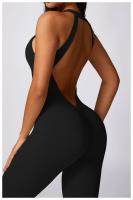 Ropa de yoga de una pieza con diseño de melocotón sin mangas, secado rápido, perfecta para pilates y fiess Fabricado en China - details 6