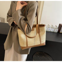 Bolso Grande de Paja Tejido Bolso de Playa de Vacaciones Casual para Mujeres - details 7