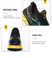 ZAPATOS DE TRABAJO ANTIPERFORACIONES para hombre y mujer, botas de seguridad con punta de acero, a la moda - details 13