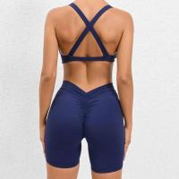 Conjunto de pantalones cortos cruzados sin espalda para mujer, ropa deportiva de 2 piezas, ropa de entrenamiento PIESS, ropa deportiva - details 13