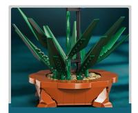 Ramo de flores de Cymbidium Faberi Bonsai, planta en maceta, decoración del hogar, bloques de construcción, juguetes para niños - details 6