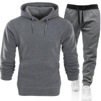 Conjunto de dos piezas para hombre, chándales informales, trajes deportivos para exteriores, sudaderas con capucha y pantalones para correr, Otoño e Invierno - details 5