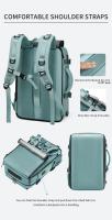 Mochila de viaje para mujer avión gran capacidad 16 pulgadas impermeable con bolsa para zapatos y Puerto de carga USB oculto para negocios hiking camping - details 6