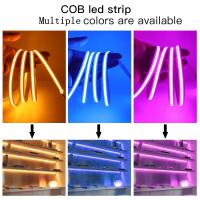 Tira de LED COB Flexible de Alta Luminosidad 5V DC RA90 320Leds/m Barra de Luz de 5mm en Colores Variados: Azul Blanco Rojo Verde Rosa Amarillo XUNATA - details 7