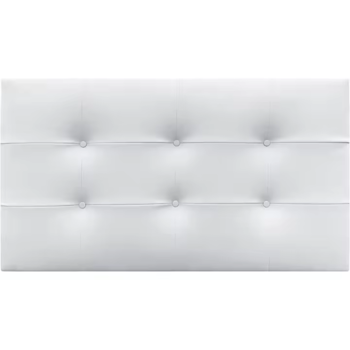 Cama Capitonada hasta el Suelo Cabeza de Almohada ACUALINE Tela y Polipiel - 1