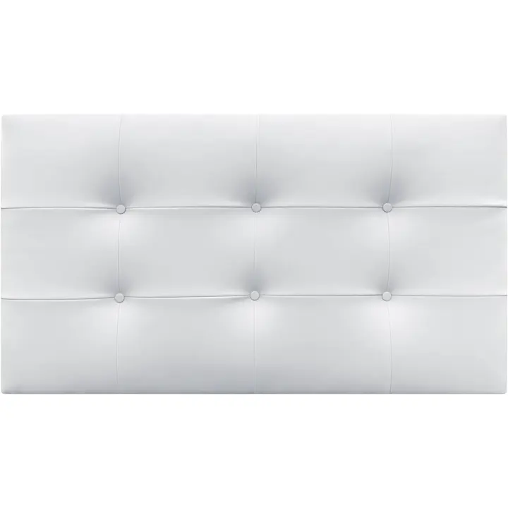 Cama Capitonada hasta el Suelo Cabeza de Almohada ACUALINE Tela y Polipiel - 1