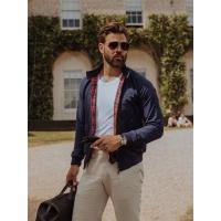 Chaqueta americana Harrington G9 pilot con cuello levantado para hombre, primavera 2024 - details 13