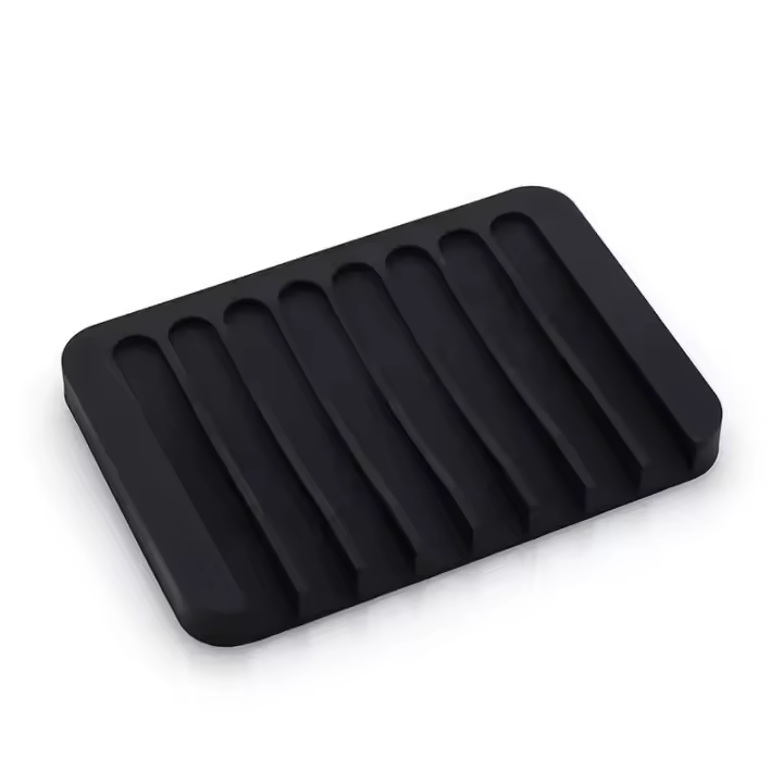 Caja de Jabón de Drenaje de Silicona Bandeja Antideslizante para Fregadero para el Hogar - 1