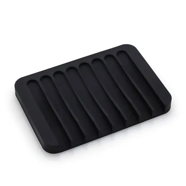 Caja de Jabón de Drenaje de Silicona Bandeja Antideslizante para Fregadero para el Hogar - 1