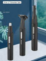 Kemei-recortador de pelo de nariz y Oreja portátil, 3 en 1, carga Micro USB, recortador de barba y cejas para hombres y mujeres, sin dolor, ligero - details 0