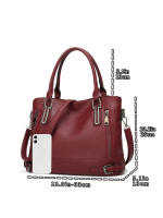 Bolso Bandolera de Cuero PU para Mujer, Bolso de Hombro informal, Bolso de mano de Gran Capacidad - details 11