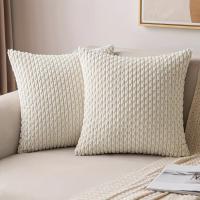 Fundas de almohada decorativas de pana, diseño suave a rayas bohemias para sala de estar, dormitorio, estilo moderno de granja, 1 Uds. - details 5