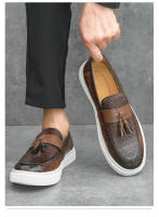 Zapatos de cuero de pie de moda, zapatos casuales de negocios con personalidad para hombres - details 18
