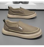 Zapatos de Lona para Hombres 2025 Nuevos Zapatillas Negras Versátiles de Moda - details 10