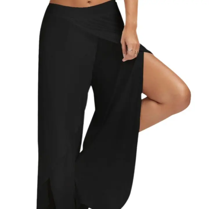 Pantalones de Yoga de Pierna Ancha Ropa Deportiva y de Moda - 1