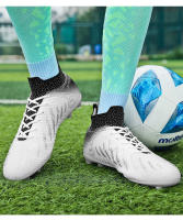 Zapatos de fútbol sala profesionales de césped artificial transpirable de caña alta para hombre y mujer - details 2