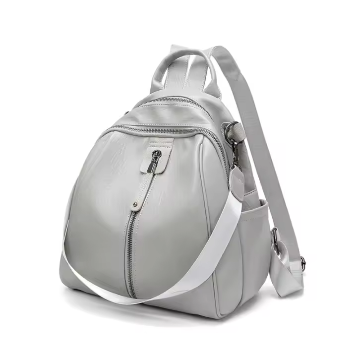 Mochilas Vintage, bolsos de moda para mujer, Mochila pequeña de cuero genuino, bolso de viaje para mujer, bolsos urbanos estéticos de diseño informal - 1