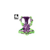 Arnés para perro, sin tirones, ajustable, reflectante, de nailon suave, para mascotas pequeñas y grandes TLH5653 (S, camuflaje morado) - details 10