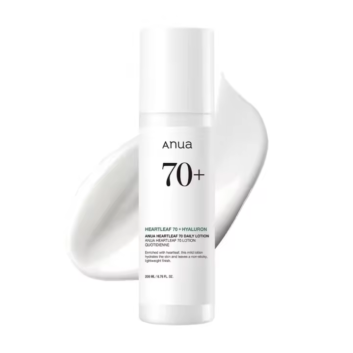 Anua Heartleaf Daily Lotion, Face Moisturizer with Hyaluronic Acid for Sensitive Skin, Lightweight, Korean Skin Care (200ml, 6.76 fl.oz.) - 1