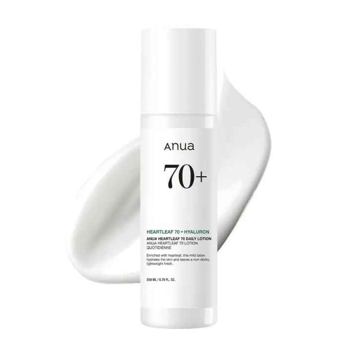 Anua Heartleaf Daily Lotion, Face Moisturizer with Hyaluronic Acid for Sensitive Skin, Lightweight, Korean Skin Care (200ml, 6.76 fl.oz.) - 1