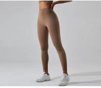 Pantalones deportivos de yoga para mujeres Cintura alta Entrenamiento rápido Control de barriga Elevación de glúteos Material de nylon Temporada primavera/verano - details 14