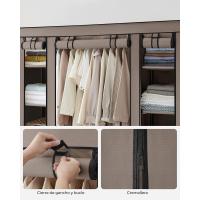 Armario de Tela 12 con Barra y Estantes Armario Estable para Dormitorio, Vestidor 150 x 45 x 175 cm - details 15
