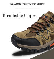 Zapatos de senderismo con cordones para hombre, botas deportivas para escalada, caza táctica, Trekking, montaña, zapatillas impermeables - details 4