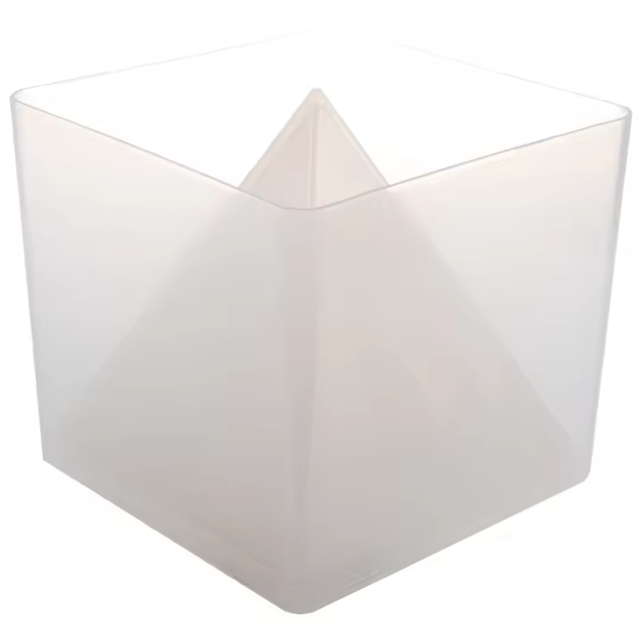 Molde de silicona con forma de pirámide para joyería, molde de cristal con marco de plástico para manualidades - 1