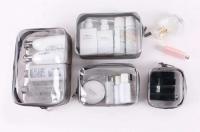 Bolsa de cosméticos transparente impermeable para mujer, estuche de maquillaje con cremallera de viaje, organizador de lavado de maquillaje transparente, Kit de bolsas de aseo para baño - details 19