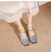Zapatos Mary Jane de tacón medio con correa de una palabra de plata francesa - details 13