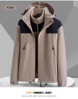 CHRLCK-Chaqueta gruesa 3 en 1 para hombre, cortavientos impermeable de lana para senderismo, chaqueta cálida para acampar al aire libre, abrigo a prueba de viento para invierno - details 8