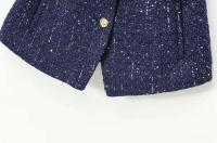 Chaleco de Lana Gruesa con Cinturón Cuello Redondo, Sin Mangas, Botón Frontal, Elegante Top para Mujeres Moda de Vestidos de Moda - details 6