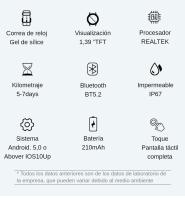 Reloj Inteligente Hombres Mujeres, Smartwatch con Llamadas Bluetooth, Notificaciones, Esferas Personalizables, Monitoreo de Frecuencia Cardíaca en Tiempo Real y Sueño, 100+ Modos Deportivos, Control de Música, Compatible con Android/iOS - details 23