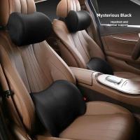 Almohada de cuello ergonómica viscoelástica Almohadilla de apoyo lumbar ajustable para asientos de coche y oficina Accesorios de asiento de larga distancia - details 15
