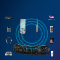 Adaptador compatible con Bluetooth de 3,5mm, adaptador de Audio ultracompacto y ligero para llamadas con manos libres y reproducción de música - details 3