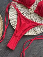 Conjunto de Bikini Halter de Color Sólido RUOTONSEPT Traje de Baño de Estilo Brasileño para Mujeres - details 43