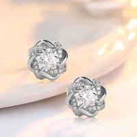 Pendientes de Moissanite de 2 Caratas 6.5mm Estrella de David Moderna Joyería Femenina de Plata 925 Certificada Accesorios para Navidad - details 2
