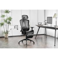 Silla Ergonómica Escritorio Silla Oficina con 2-Eje Soporte Lumbar Regulable, Sillas Escritorio a Malla Carbón Sillas Ejecutiva Ordenador Respaldo Alto Cadeira Asiento Cascada Carga 150kg - details 15