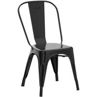 Juego de 4 Sillas de Comedor de Metal Vintage Industrial Adecuado para Uso Interior y Exterior - details 3