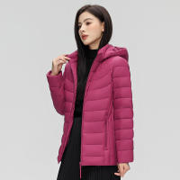Chaqueta de plumón ultraligera para mujer, Abrigo con capucha, sombrero desmontable, 7xl talla grande, Invierno - details 4