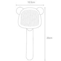 Cepillo de pelo para depilación de una sola tecla, cepillo de pelo portátil eficiente para perros y gatos, peine de aguja profesional silencioso - details 0